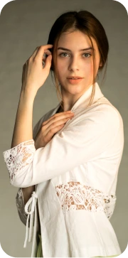 Profile Woman in White